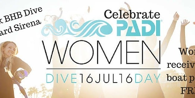 2016 PADI Women’s Dive Day: 1-Tank Blue Heron Bridge Night Dive Aboard Sirena