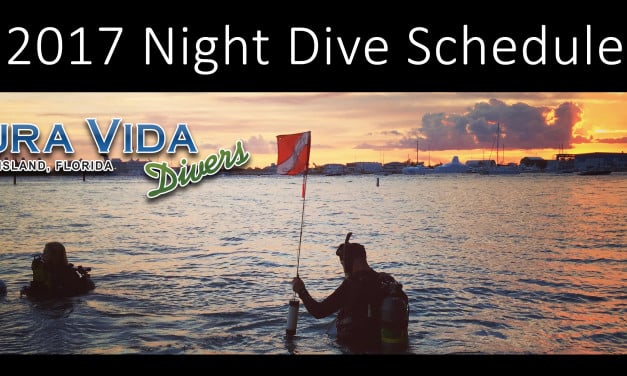 2017 GUIDED NIGHT DIVE SCHEDULE AT BLUE HERON BRIDGE