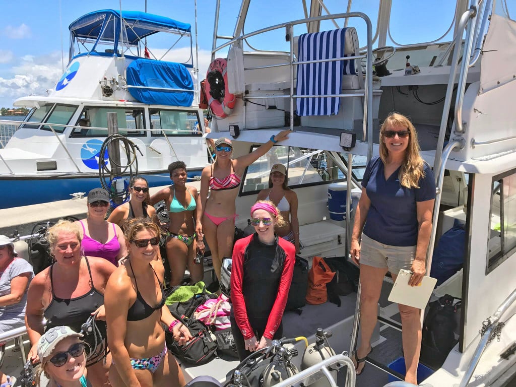 Ladies Dive Day offshore